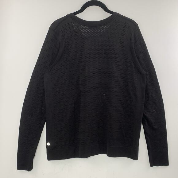 LULULEMON Breeze By Long Sleeve Top Women 12-14 Black GUC *No Size See Measure - Picture 2 of 3